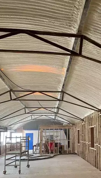 Commercial Shed Insulation using Closed Cell Spray Foam Insulation
