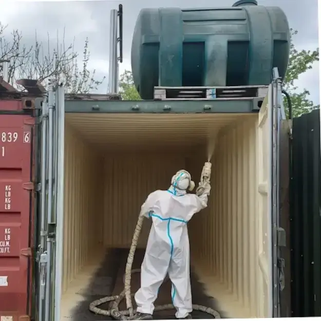 Container Insulation Closed Cell Spray Foam for Storage